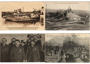 SHIP ACCIDENTS DISASTER FRANCE 41 Vintage Postcards (L3703)