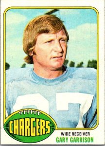 1976 Topps Football Card Gary Garrison San Diego Chargers sk4505