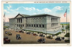 Chicago, The Art Institute And Ferguson Fountain