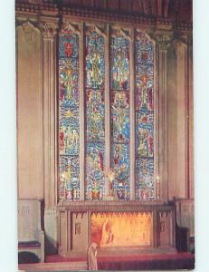Pre-1980 POSTCARD OF STAINED GLASS METHODIST CHURCH Chicago Illinois IL L4152@