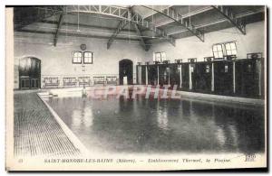 Old Postcard Saint Honore les Bains Hydrotherapy Pool