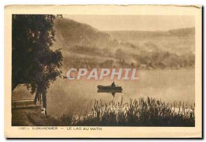 Old Postcard Gerardmer Lake in the morning