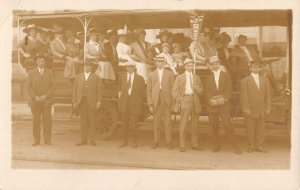 RPPC Seeing Denver Colorado Touring Cars 1912 Pennant Vintage Photo Postcard