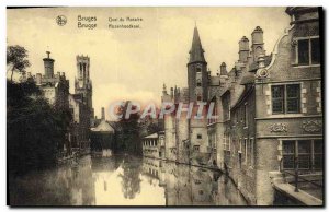 Postcard Old Bruges Quai Du Rosaire