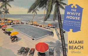The White House New Swimming Pool, Private Beach - Miami Beach, Florida FL  