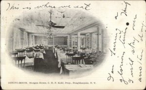 Poughkeepsie NY Dining Room Morgan House c1905 Postcard