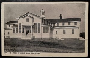 Vintage Postcard 1919 Red Cross Building, Camp Grant, Rockford, Illinois (IL)