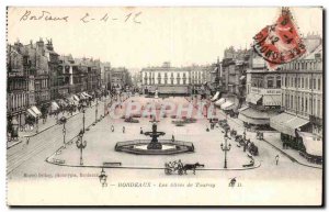 Old Postcard Bordeaux Allees de Tourny