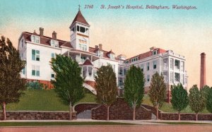 Vintage Postcard St. Joseph's Hospital Medical Building Bellingham Washington WA