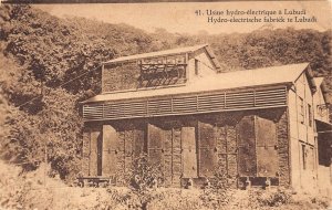 Belgian Congo Hydro-electric Factory at Lubudi Industrial postcard B980