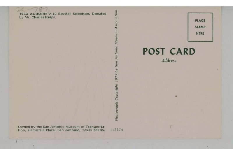 1933 Auburn V-12 Boattail Speedster