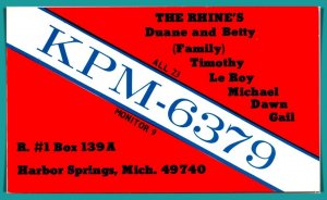 QSL Card - KPM-6379 - [MX-891]