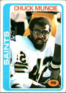 1978 Topps Football Card Chuck Muncie New Orleans Saints sk7451
