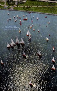 Milwaukee, Wisconsin - Sail boating in the Yacht Basin - c1940