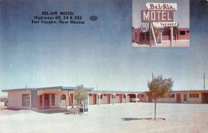 East Vaughn New Mexico Bel-Air Motel Vintage Postcard AA40795