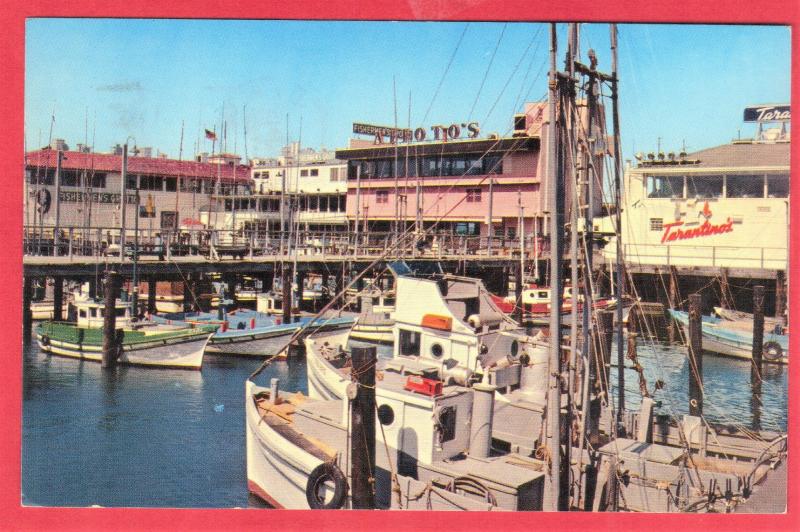 GREETINGS FROM FISHERMAN'S WHARF SAN FRANCISCO' CA  1963  SEE SCAN  PC22