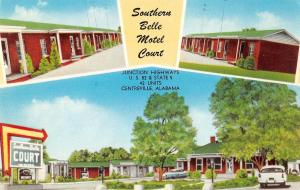 Centerville Alabama Southern Bell Motel Court Vintage Postcard JE229841