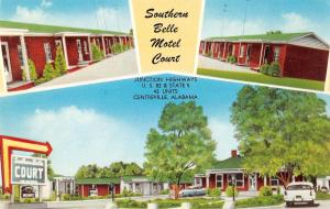 Centerville Alabama Southern Bell Motel Court Vintage Postcard JE229841 