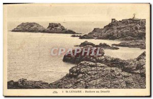 Old Postcard Rocks in St Lunaire Decolle