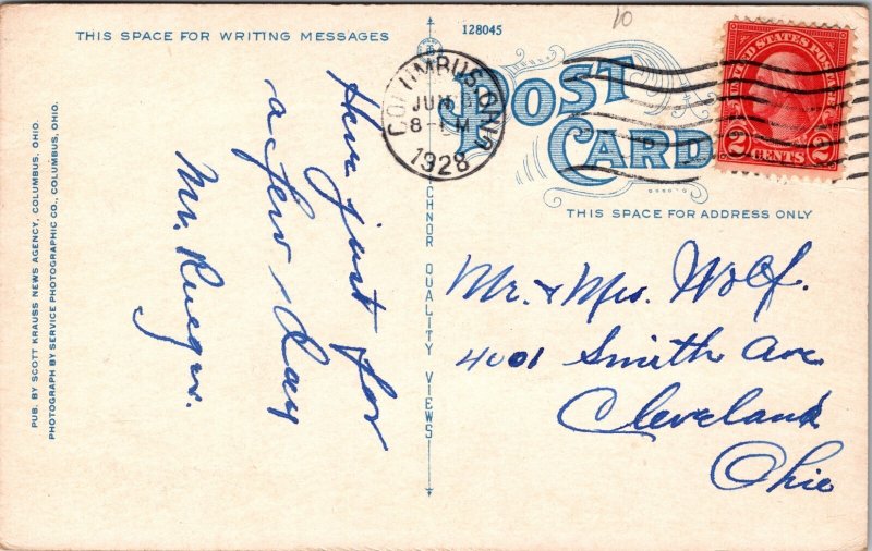 Stadium, Ohio State University, Columbus, Ohio Postcard