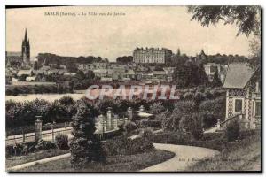 Old Postcard Sable Sarthe City views Garden