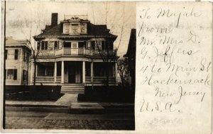 PC CPA US, NEW JERSEY, STREET VIEW, VINTAGE REAL PHOTO POSTCARD (b6740)