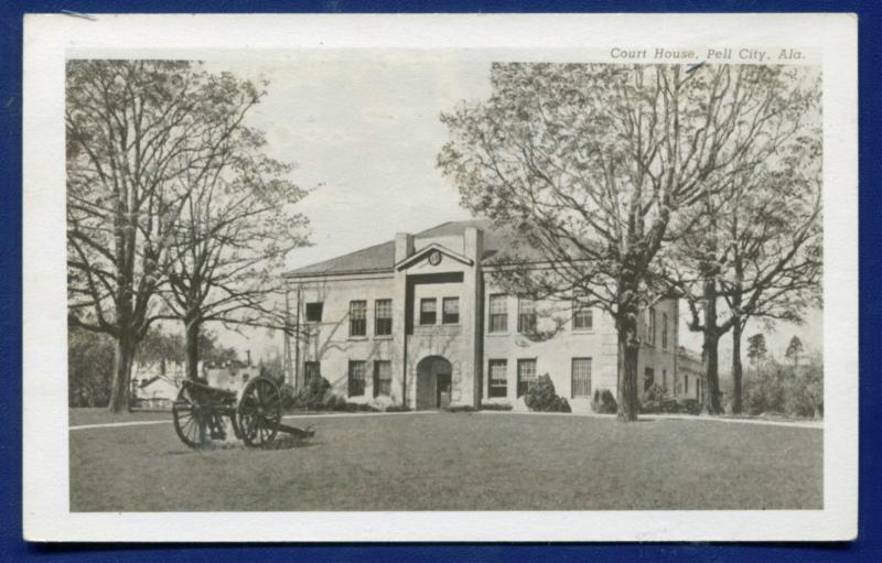 Pell City Alabama al County Court Real Photo Postcard RPPC