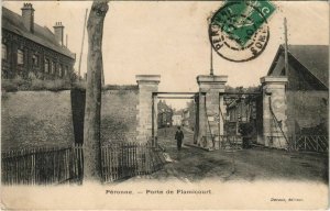 CPA PÉRONNE Porte de Flamicourt (807084)
