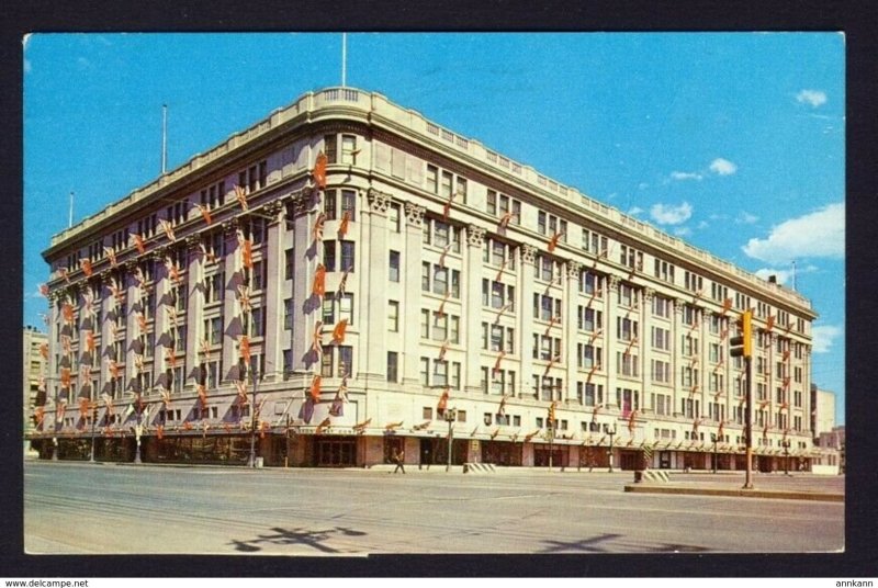 Winnipeg Manitoba Canada - PU1962 Hudson's Bay company retail store PATRIOTIC