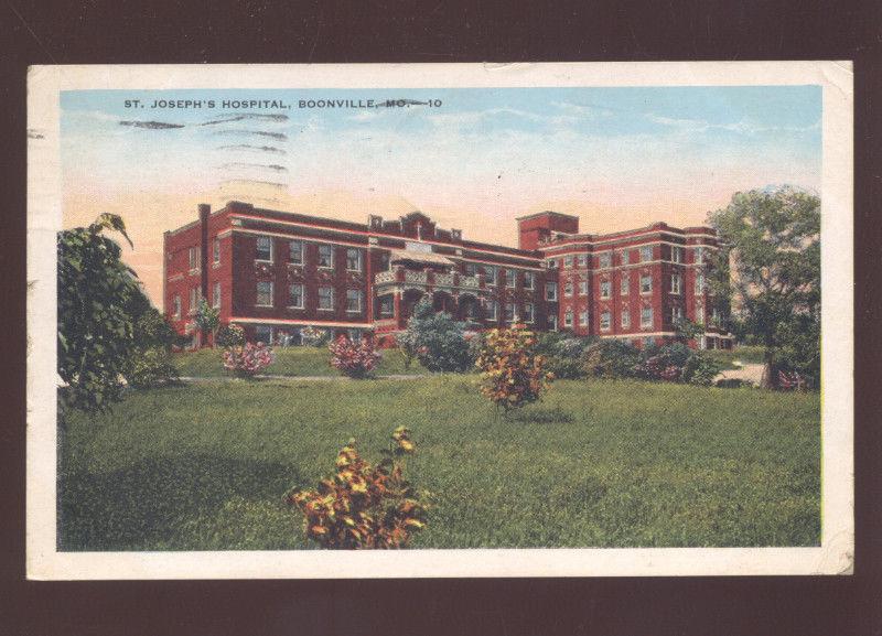 Boonville Missouri St Joseph S Hospital Vintage Postcard