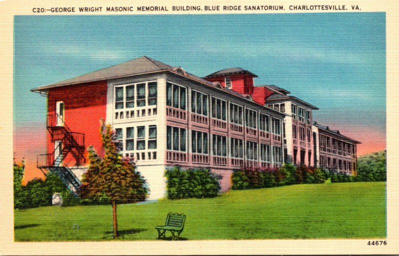 Virginia Charlottesville George Wright Memorial Building Blue Ridge Sanitarium