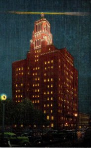 Minnesota Rochester The Clinic Building At Night