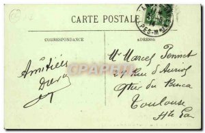 Cannes Old Postcard Palm and square Merimee