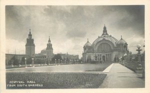 California San Francisco Festival Hall South Gardens RPPC Photo Postcard 22-7315