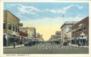 Real Photo Third Street from Douglas Ave Yankton, South Dakota SD s 