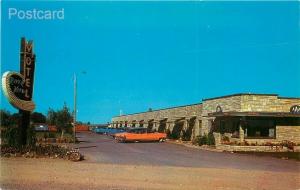 ID, Idaho Falls, River View Motel, 1950's Cars, Dexter No. 3832B