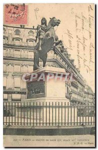 Old Postcard Paris Statue of Louis XIV Place des Victoires