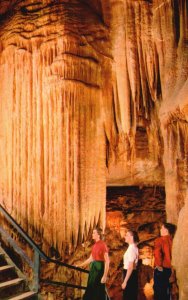 Vintage Postcard Foot Of The Falls Frozen Niagara Mammoth Cave National Park KY