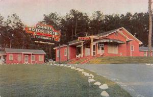 TALLAHASSEE, FL Florida  GANDY MOTOR HOTEL  Roadside  c1950's Chrome Postcard