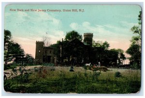 1910 New York and New Jersey Crematory Union Hill New Jersey NJ Antique Postcard