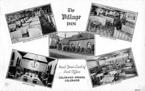 The Village Inn  Colorado Springs antique postcard L4000