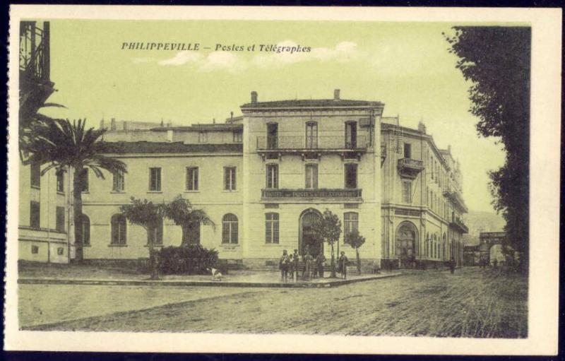 algeria, PHILIPPEVILLE SKIKDA, Postes, Post Office (1920s) Postcard