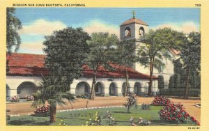 California CA  MISSION SAN CARLOS DEL CARMELO & SAN JUAN BAUTISTA  *2* Postcards