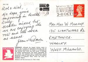 B87753 torquay harbour by night devon  uk