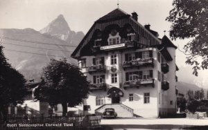 Hotel Sonnenspitze Ehrwald Tirol Austria Real Photo Postcard