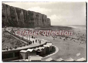 Postcard Modern TREPORT walk dike