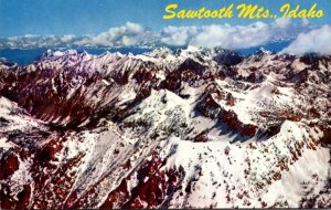 Idaho Sawtooth Mountains Rugged Sawtooth Peaks In Winter