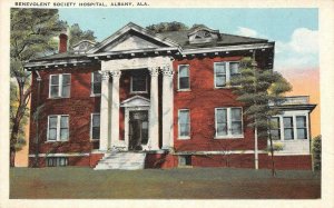 BENEVOLENT SOCIETY HOSPITAL Albany, Alabama c1920s Vintage Postcard