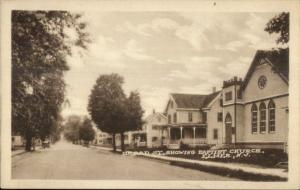 Elmer NJ Broad St. Showing Church c1915 Postcard