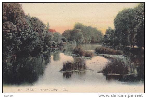 GREZ, Vue sur le Loing, Oise, France, 00-10s